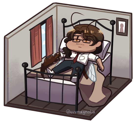 shaded, fullbody, complex bg